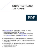 Movimiento Rectileno Uniforme