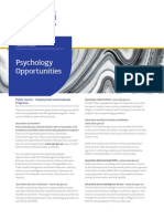 Psychology Opportunities