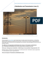 Total Losses in Power Distribution and Transmission Lines 1