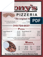 Tony's Pizza - Burrstone Road