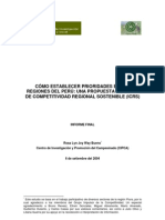 Comó Establecer Prioridades en Las Regiones Del Perú: Una Propuesta de Índice de Competitividad Regional Sostenible (ICRS)