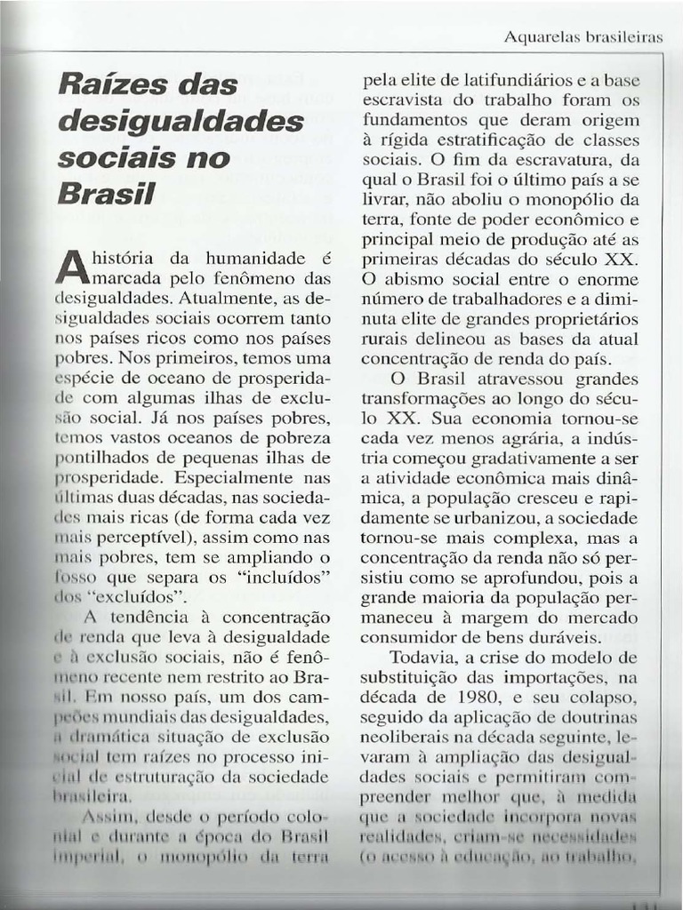 Como Acabar Com A Desigualdade Social Redação