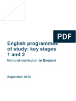 Primary National Curriculum English2014
