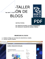 Edicion de Blog