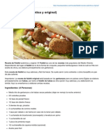 Falafel Receta Autntica y Original