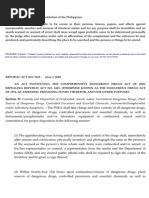 RA 9165 Sec 21: Chain of Custody Guidelines | PDF | Arrest | Search Warrant