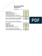 647 - Critical Rotary Speed RPM DD