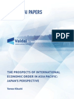 The Prospects of International Economic Order in Asia Pacific: Japan’s Perspective