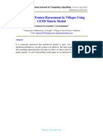 Analysis of Women Harassment in Villages Using CETD Matrix Modal