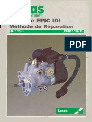 Manual Reparatie Pompa Lucas Epic | PDF