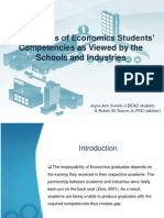 Gap Analysis of Economic Students' Competences - Presentation of Dr. Nayve During The Business Economics Parallel Session