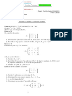 Correction D'examen D' Algèbre 4 Session D'automne 2014-2015