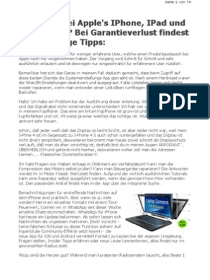 IPhone, IPad Reparatur: Apple Reparaturanleitung Tutorial PDF