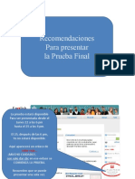 Recomendaciones para Presentar La Prueba Final - English Discoveries Online (EDO)