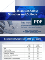 The Russian Economy: Situation and Outlook: Sergey Afontsev