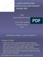 Anak Luar Kawin Dan Kedudukannya Dalam Hukum Waris