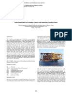 Jacket Launch and Self-Upending Analyses With Small-Hole Flooding Scheme