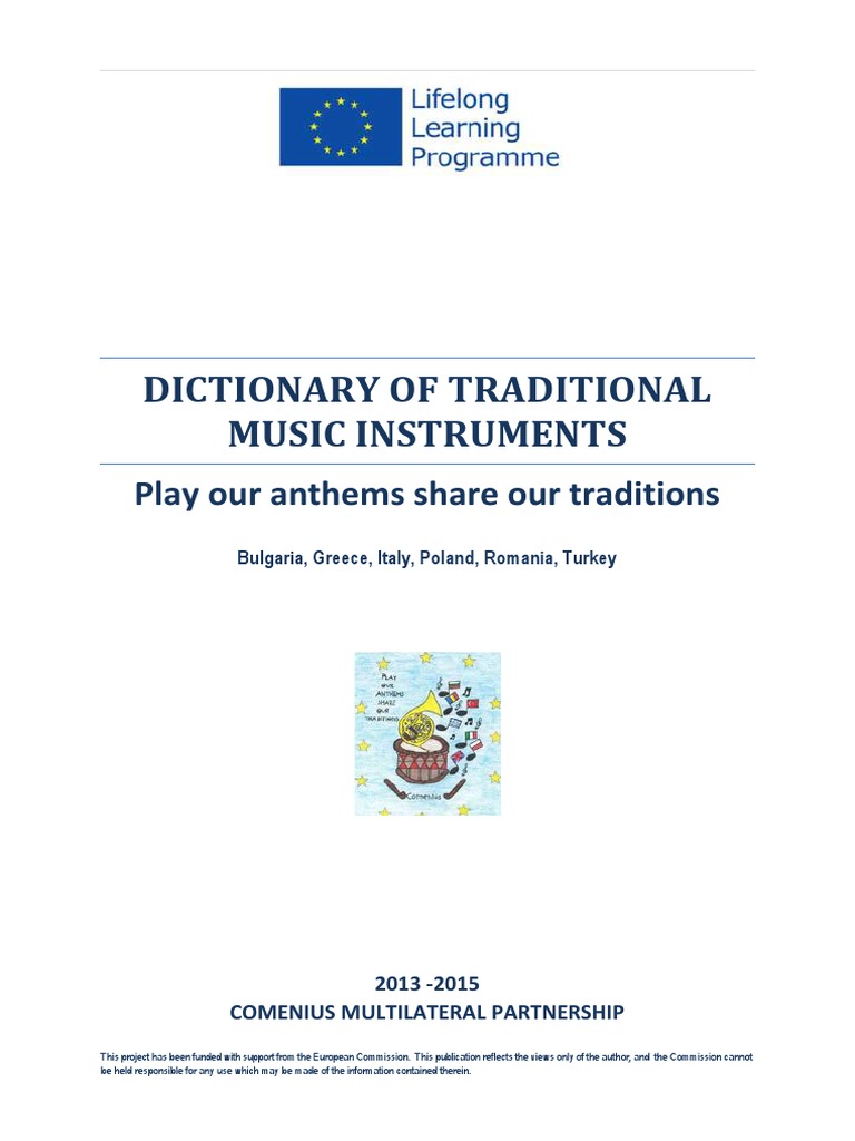 Traditional Music Instruments Dictionary | PDF | Clarinet | Music ...