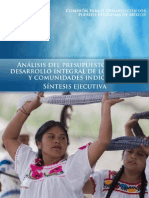 Analisis del Presupuesto Indigena 2015