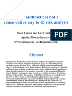 Fuzzy Arithmetic Is Not A Conservative Way To Do Risk Analysis