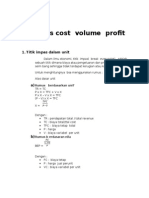 Analysis Cost Volume Profit