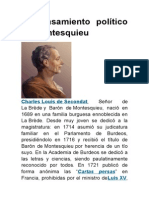 El Pensamiento Político de Montesquieu