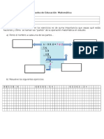 Prueba de Educación  Matemática Divisiones