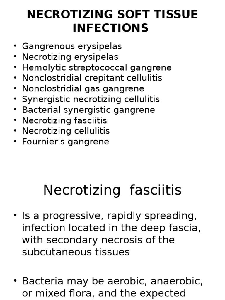 Necrotizing Infections | PDF | Necrosis | Diseases And Disorders