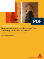 Design and Protection in Case of Fire (SikaWrap and Sika Carbodur)