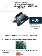 Control vehículo app Arduino