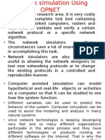 Network Simulation Using OPNET