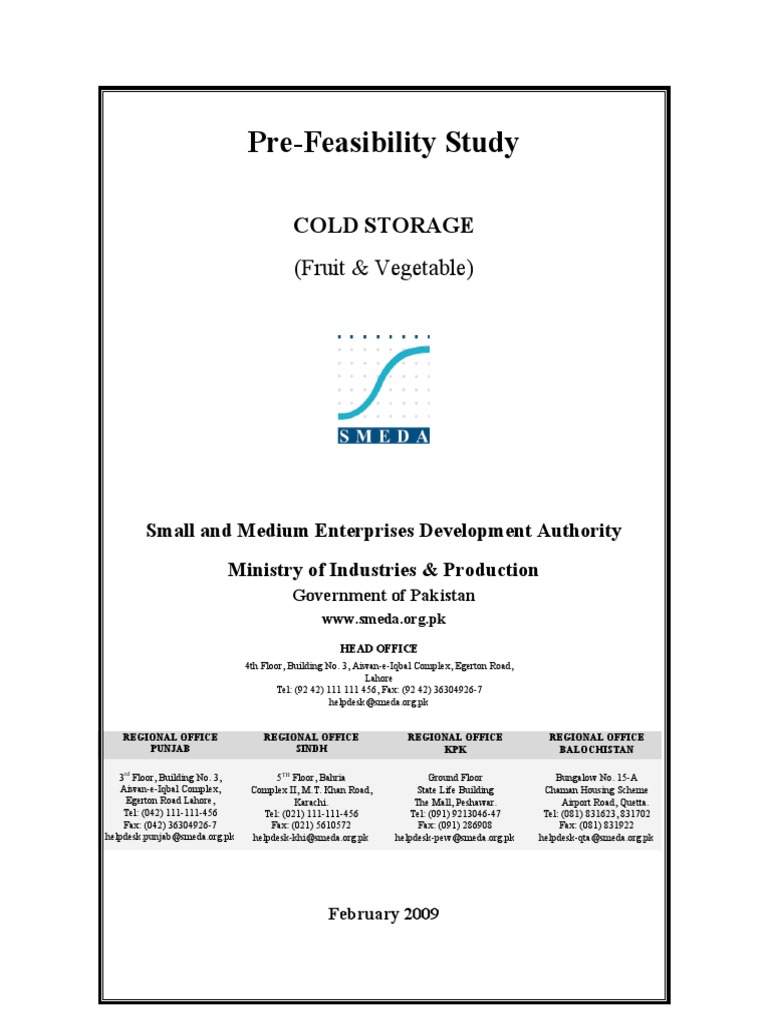 Cold Storage Fruit and Vegetable PDF Expense Warehouse