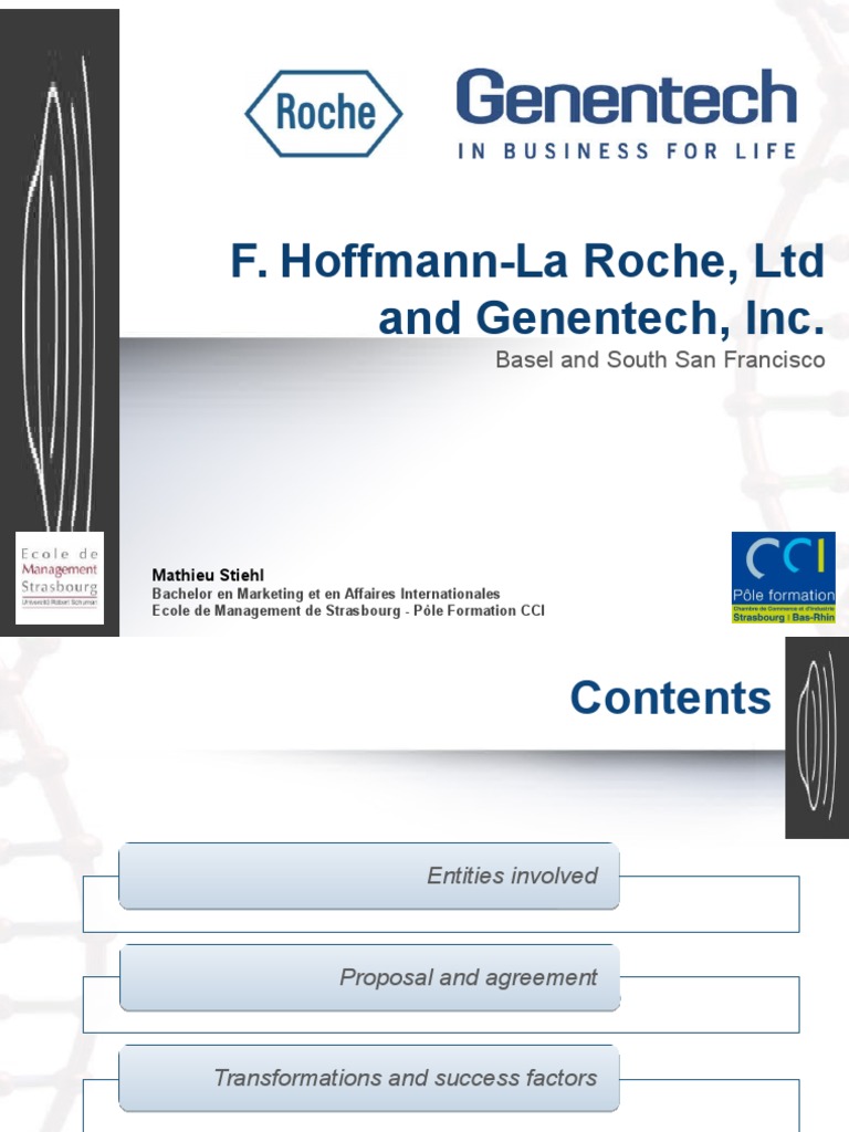 Roche Genentech Investor Presentation | PDF | Mergers And Acquisitions ...