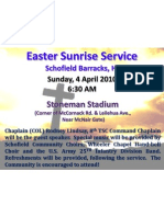 Easter Sunrise Service April 4, 2010