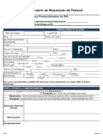 MODELO Formulario de Requisicao de Pessoal Estagiario INFRA