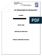 Reporte de prácticas de evaporador de simple efecto