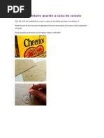 Alinhavo Usando a Caixa de Cereais