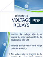 Voltage Relay Operating Principles and Overvoltage Protection