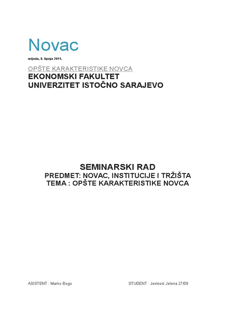 Novac | PDF