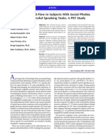 Cerebral Blood Flow in Subjects With Social Phobia During Stressful Speaking Tasks: A PET Study