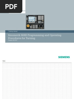 パソコンテキスト 808D OP Turning 0113 en PDF | PDF | Drilling | Password