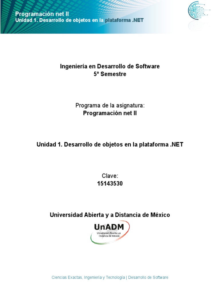Unidad 1. Actividades de Aprendizaje | PDF | Programa de computadora ...