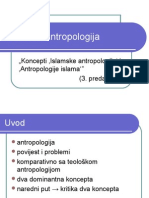 Teoloska Antropologija 3 Predavanje Koncepti Islamske Antropologije I Antropologije Islama