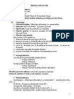 Proiect Lectie Si Test IX