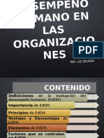 Clase 1 Evaluación Del Desempeño Humano en Las Organizaciones