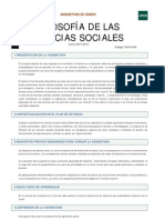 Filosofia de Las Ciencias Sociales