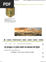 As Pragas e o Juízo Sobre Os Deuses Do Egito _ Sinagoga BMK