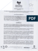 Decreto 1609 de 2013 RCD Medellín