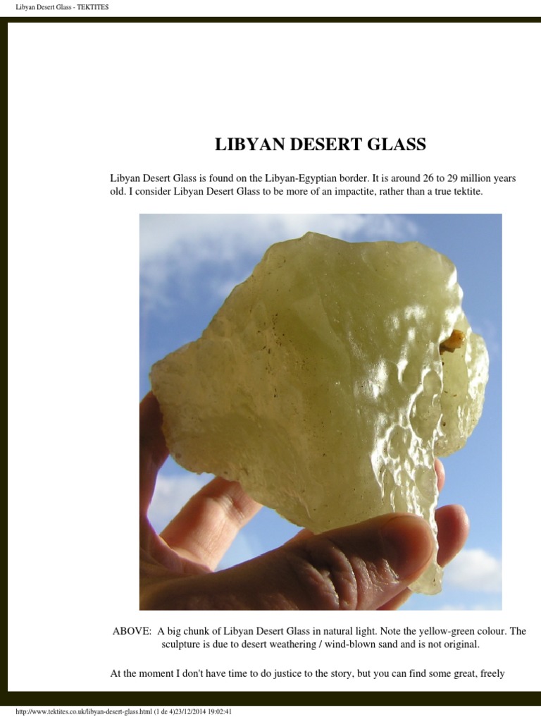 Libyan Desert Glass