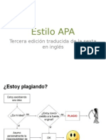 Estilo APA: Tercera Edición Traducida de La Sexta en Inglés
